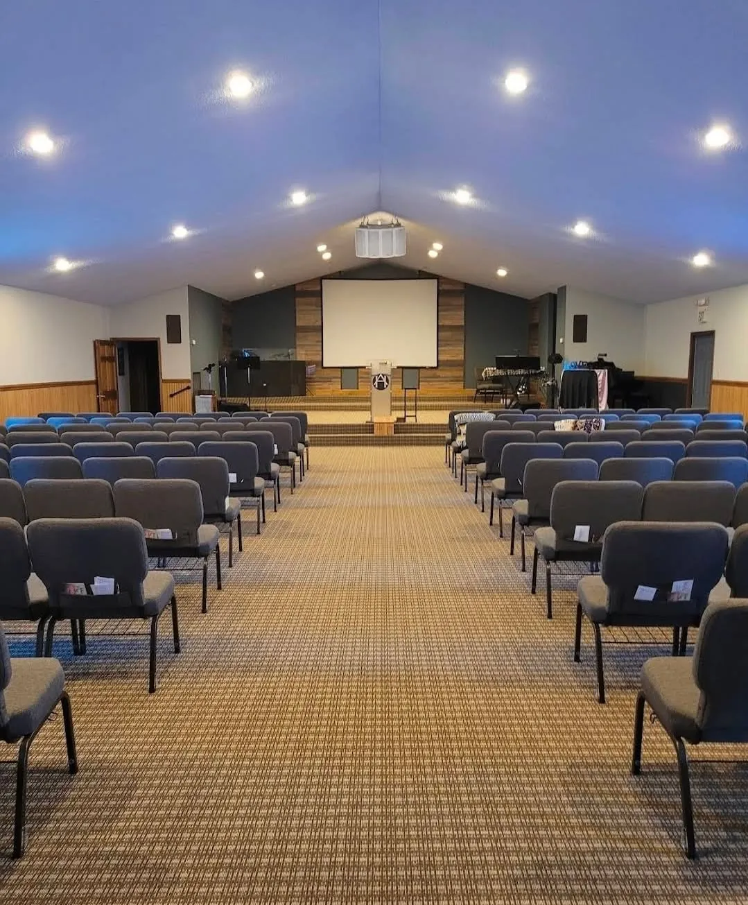 Inside the Abundant Hope Church sanctuary